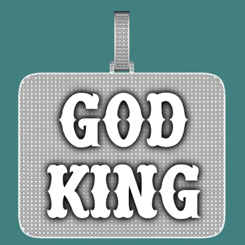 CUSTOM LETTER NECKLACE 3D BIG SQUARE sold by The GUU Shop