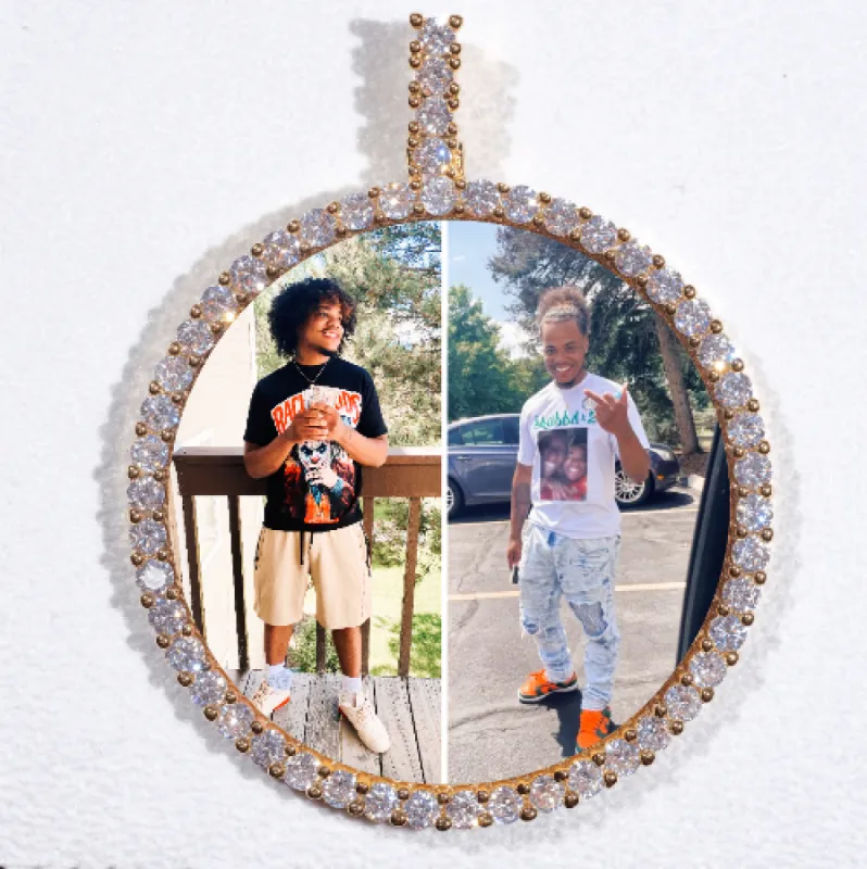 LARGE 3D CIRCLE CUSTOM PICTURE PENDANT sold by The GUU Shop