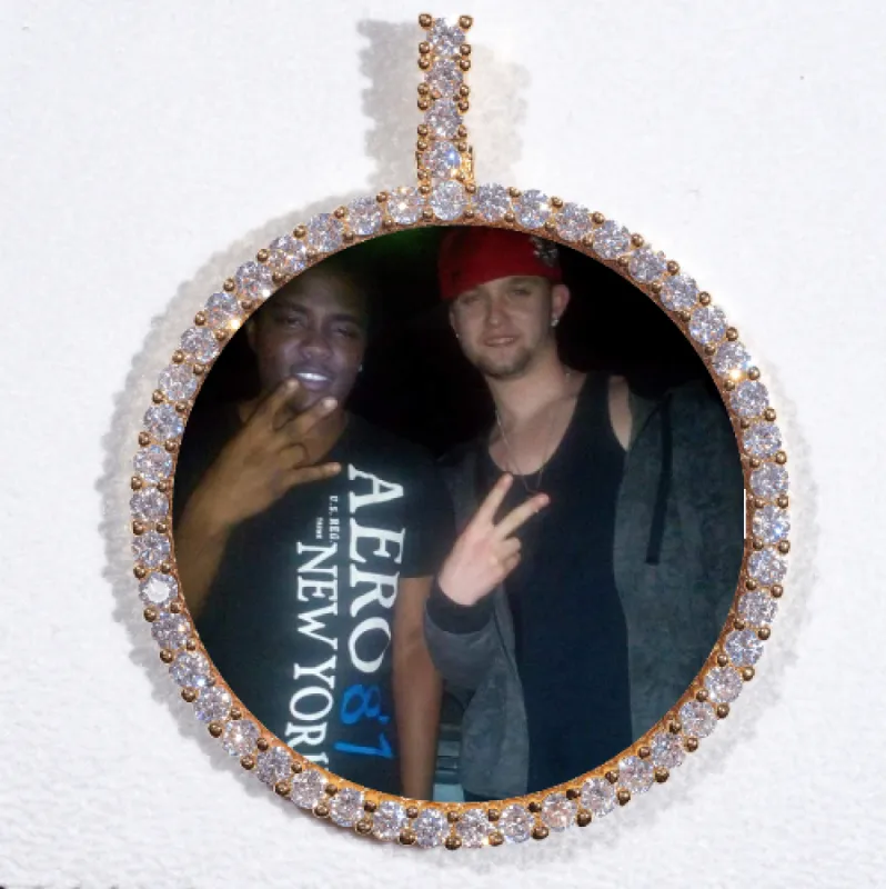 LARGE 3D CIRCLE CUSTOM PICTURE PENDANT sold by The GUU Shop