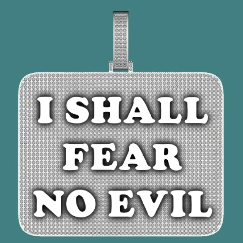 CUSTOM LETTER NECKLACE 3D BIG SQUARE sold by The GUU Shop