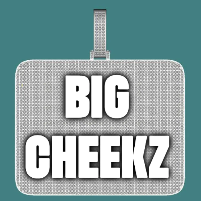 CUSTOM LETTER NECKLACE 3D BIG SQUARE sold by The GUU Shop