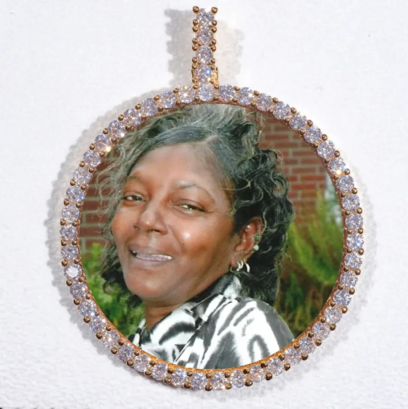 LARGE 3D CIRCLE CUSTOM PICTURE PENDANT sold by The GUU Shop