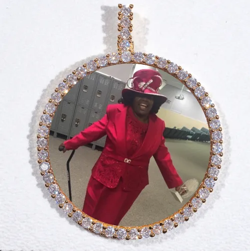 LARGE 3D CIRCLE CUSTOM PICTURE PENDANT sold by The GUU Shop