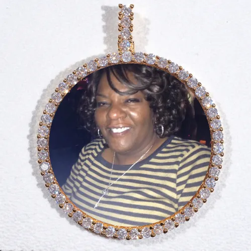 LARGE 3D CIRCLE CUSTOM PICTURE PENDANT sold by The GUU Shop