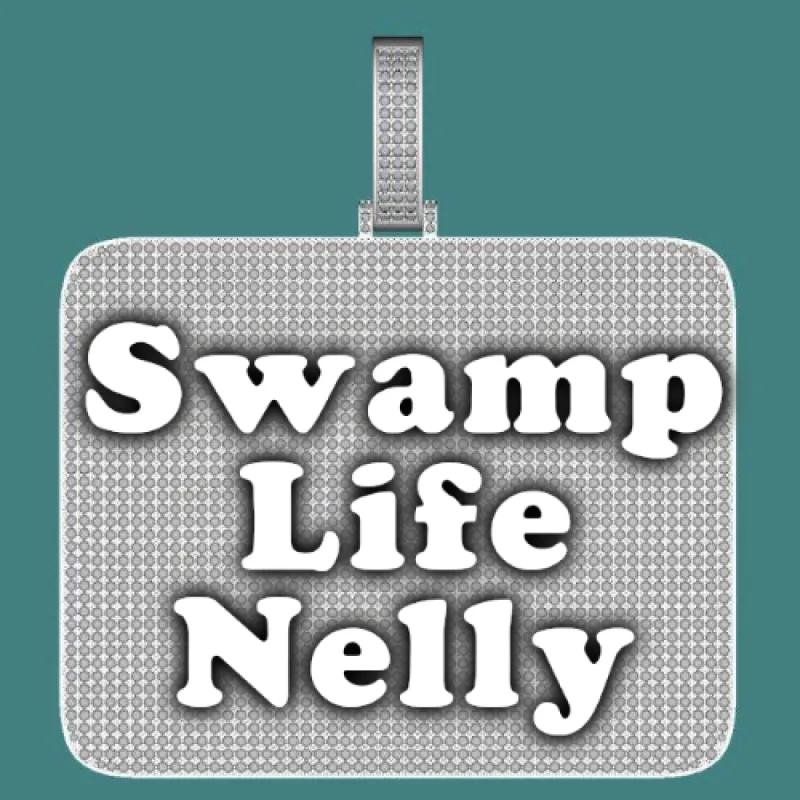 CUSTOM LETTER NECKLACE 3D BIG SQUARE sold by The GUU Shop