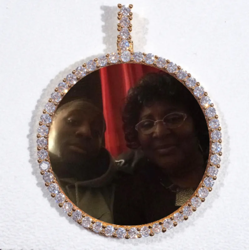 LARGE 3D CIRCLE CUSTOM PICTURE PENDANT sold by The GUU Shop