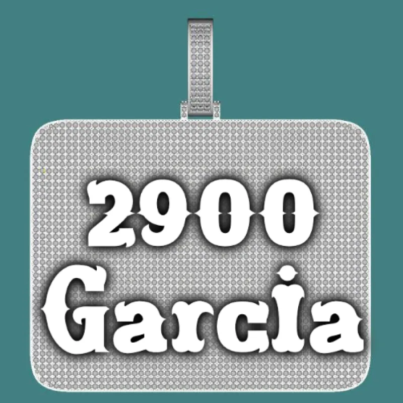 CUSTOM LETTER NECKLACE 3D BIG SQUARE sold by The GUU Shop