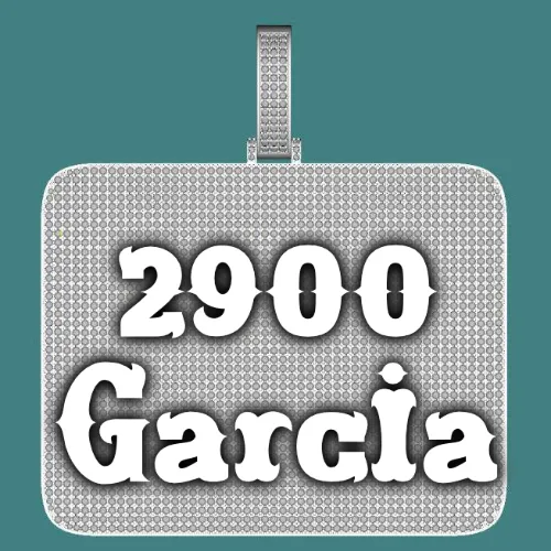 CUSTOM LETTER NECKLACE 3D BIG SQUARE sold by The GUU Shop