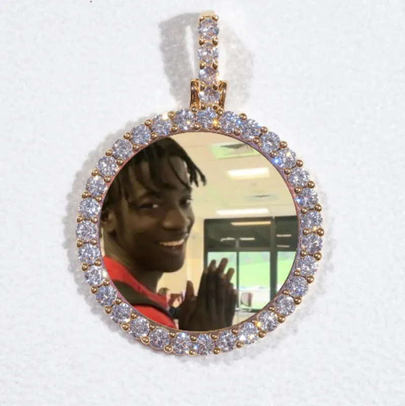 3D CIRCLE CUSTOM PICTURE PENDANT SMALL SIZE sold by The GUU Shop