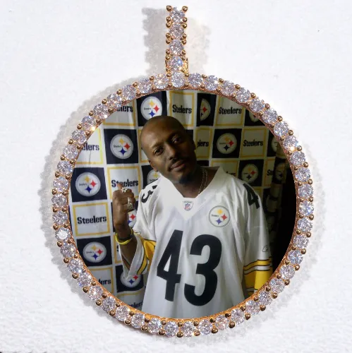 LARGE 3D CIRCLE CUSTOM PICTURE PENDANT sold by The GUU Shop