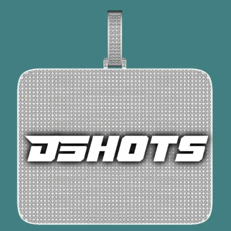 CUSTOM LETTER NECKLACE 3D BIG SQUARE sold by The GUU Shop