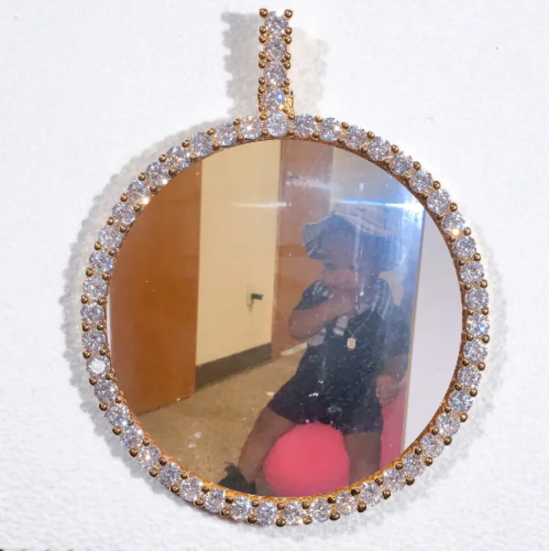 LARGE 3D CIRCLE CUSTOM PICTURE PENDANT sold by The GUU Shop