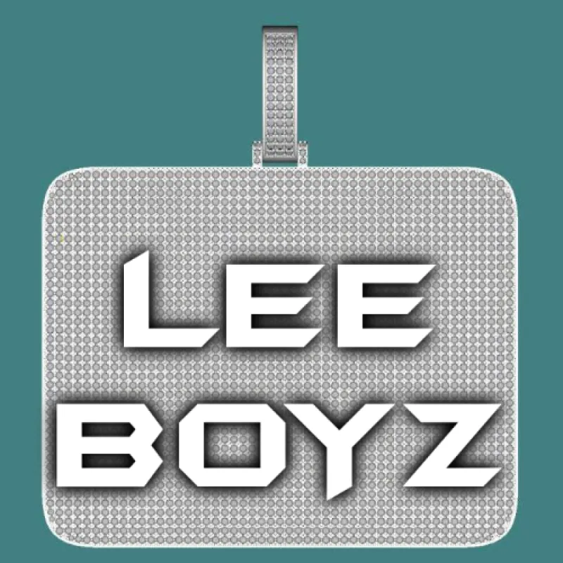 CUSTOM LETTER NECKLACE 3D BIG SQUARE sold by The GUU Shop