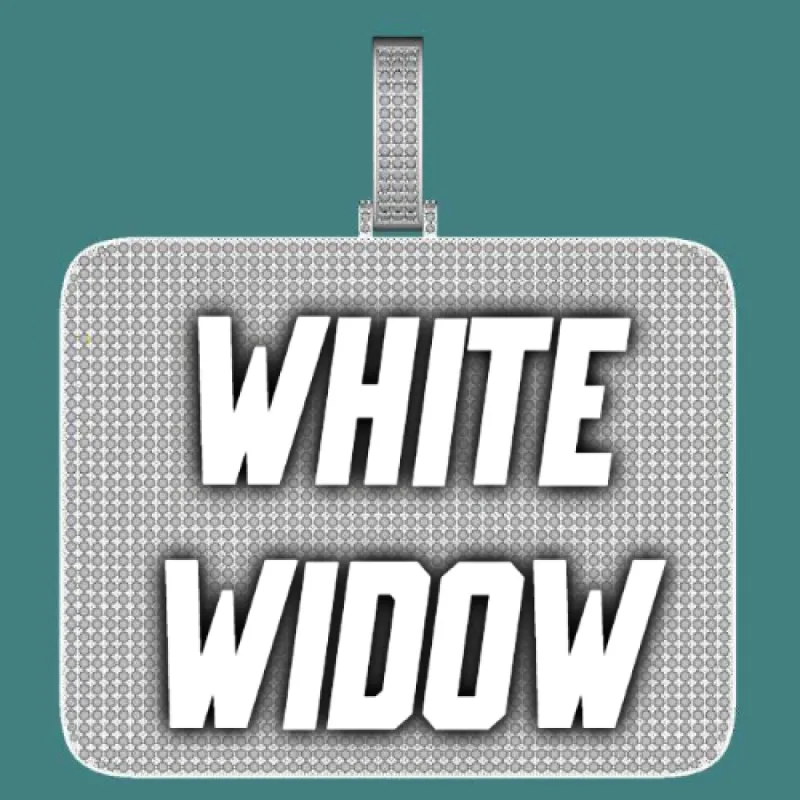 CUSTOM LETTER NECKLACE 3D BIG SQUARE sold by The GUU Shop