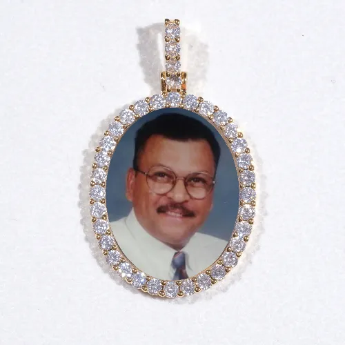 3D Oval Custom Picture Pendant sold by The GUU Shop