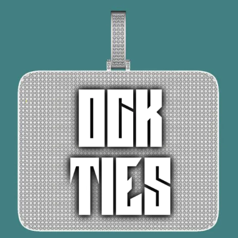 CUSTOM LETTER NECKLACE 3D BIG SQUARE sold by The GUU Shop