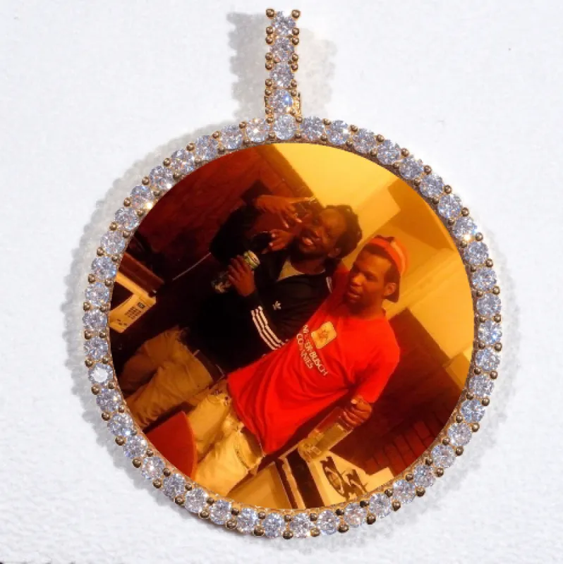 LARGE 3D CIRCLE CUSTOM PICTURE PENDANT sold by The GUU Shop