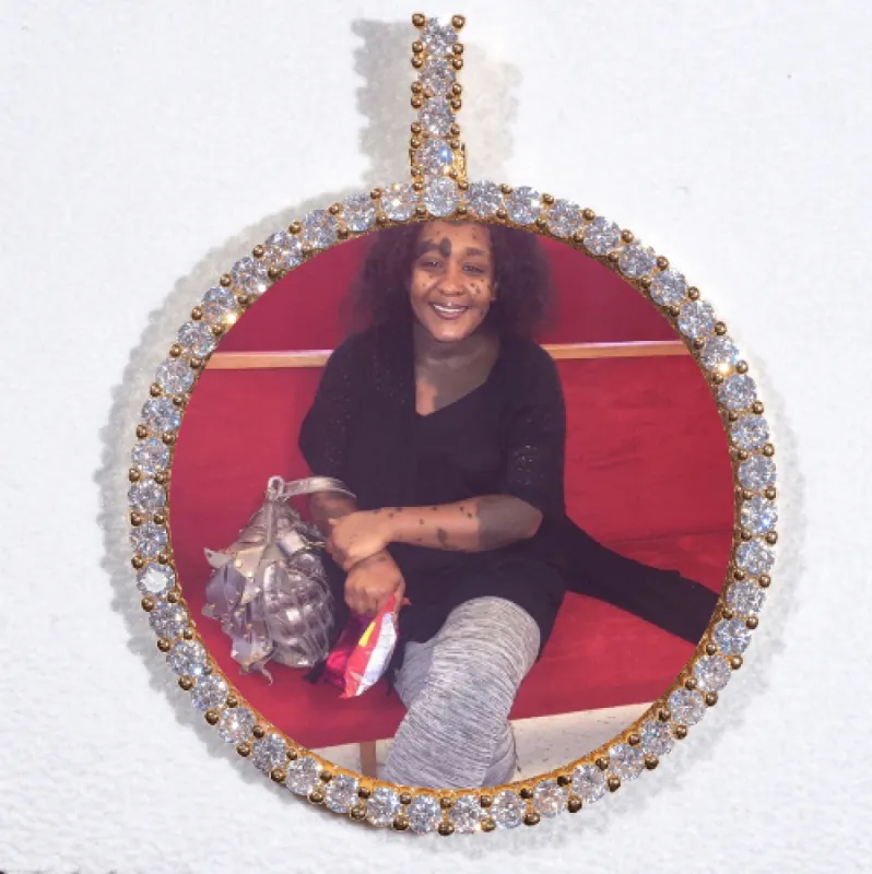 LARGE 3D CIRCLE CUSTOM PICTURE PENDANT sold by The GUU Shop