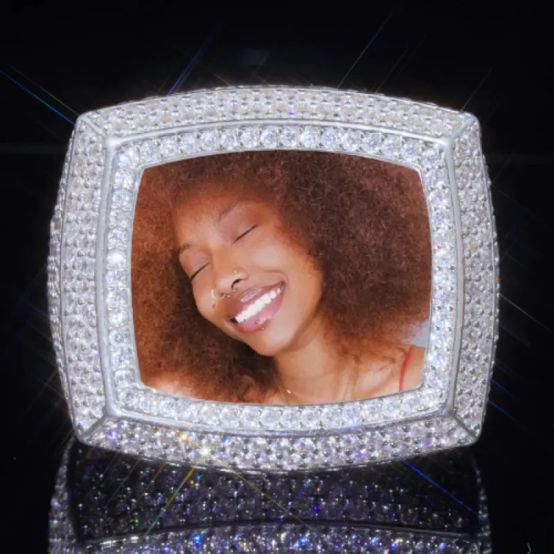 3D CUSTOM PICTURE ICED RING sold by The GUU Shop