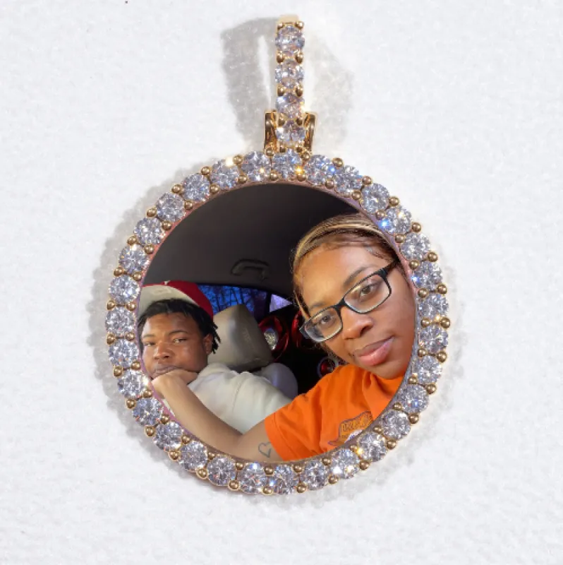 3D CIRCLE CUSTOM PICTURE PENDANT SMALL SIZE sold by The GUU Shop