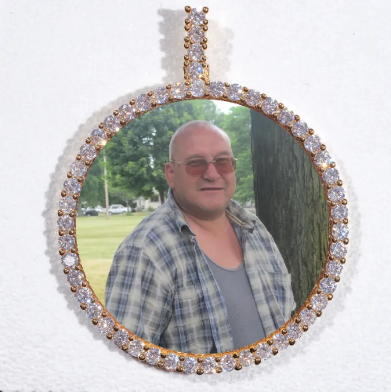 LARGE 3D CIRCLE CUSTOM PICTURE PENDANT sold by The GUU Shop