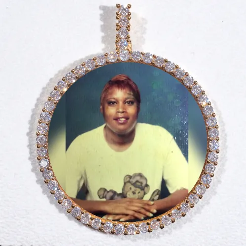 LARGE 3D CIRCLE CUSTOM PICTURE PENDANT sold by The GUU Shop