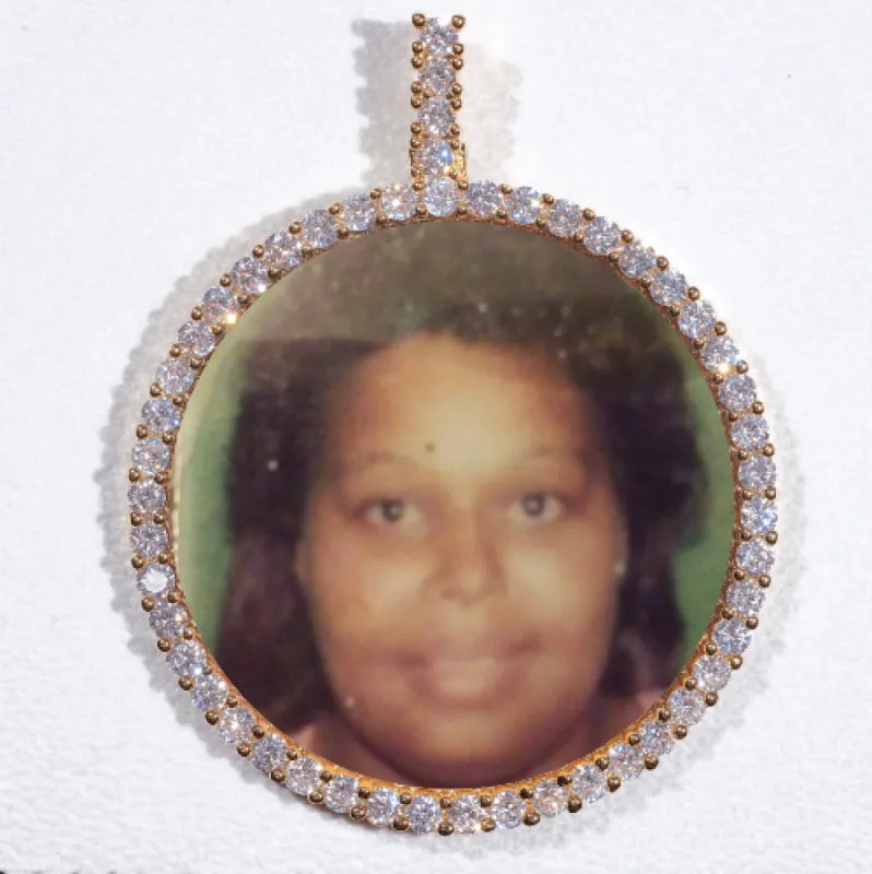 LARGE 3D CIRCLE CUSTOM PICTURE PENDANT sold by The GUU Shop