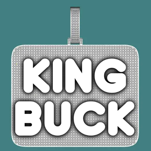 CUSTOM LETTER NECKLACE 3D BIG SQUARE sold by The GUU Shop