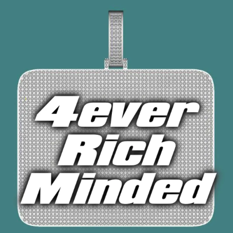 CUSTOM LETTER NECKLACE 3D BIG SQUARE sold by The GUU Shop