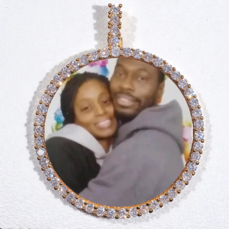 LARGE 3D CIRCLE CUSTOM PICTURE PENDANT sold by The GUU Shop