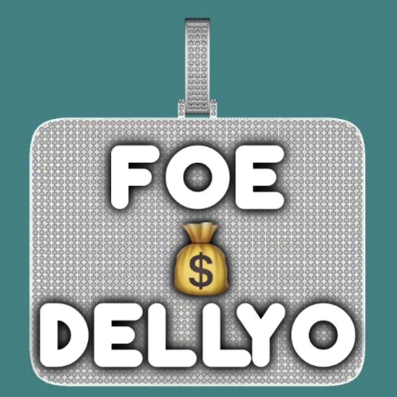 CUSTOM LETTER NECKLACE 3D BIG SQUARE sold by The GUU Shop