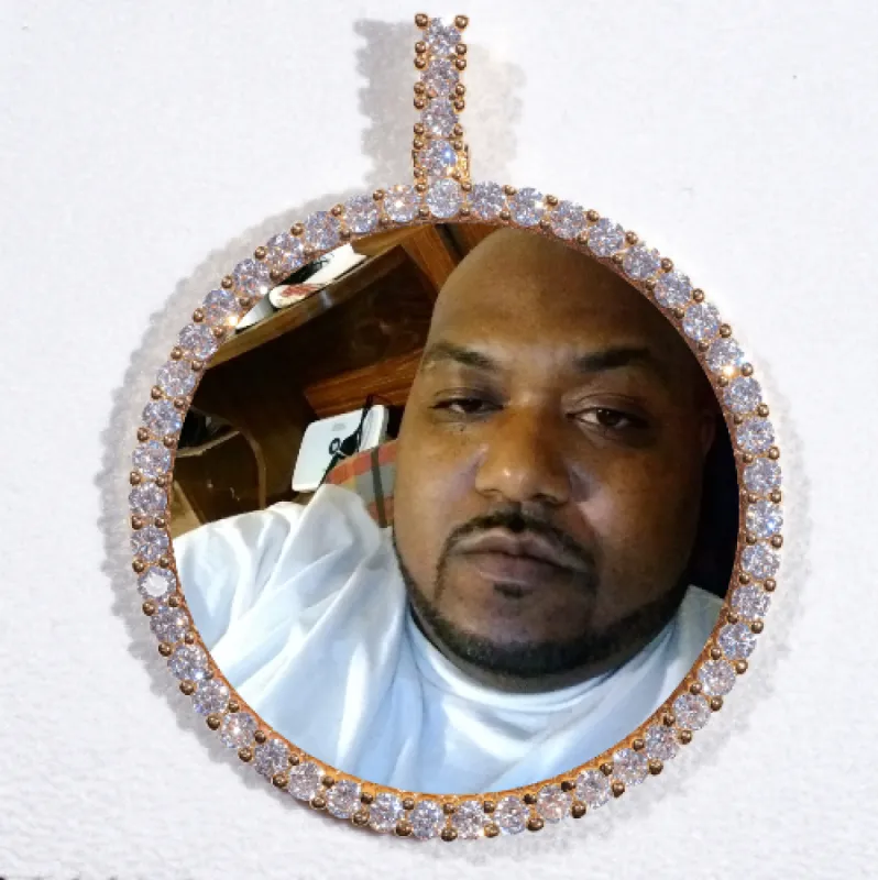 LARGE 3D CIRCLE CUSTOM PICTURE PENDANT sold by The GUU Shop