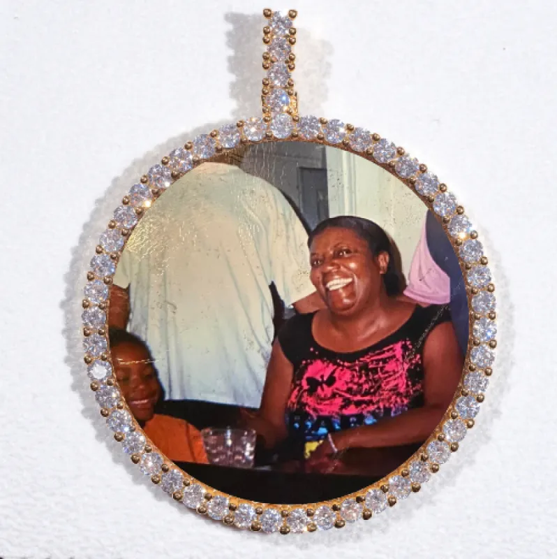 LARGE 3D CIRCLE CUSTOM PICTURE PENDANT sold by The GUU Shop