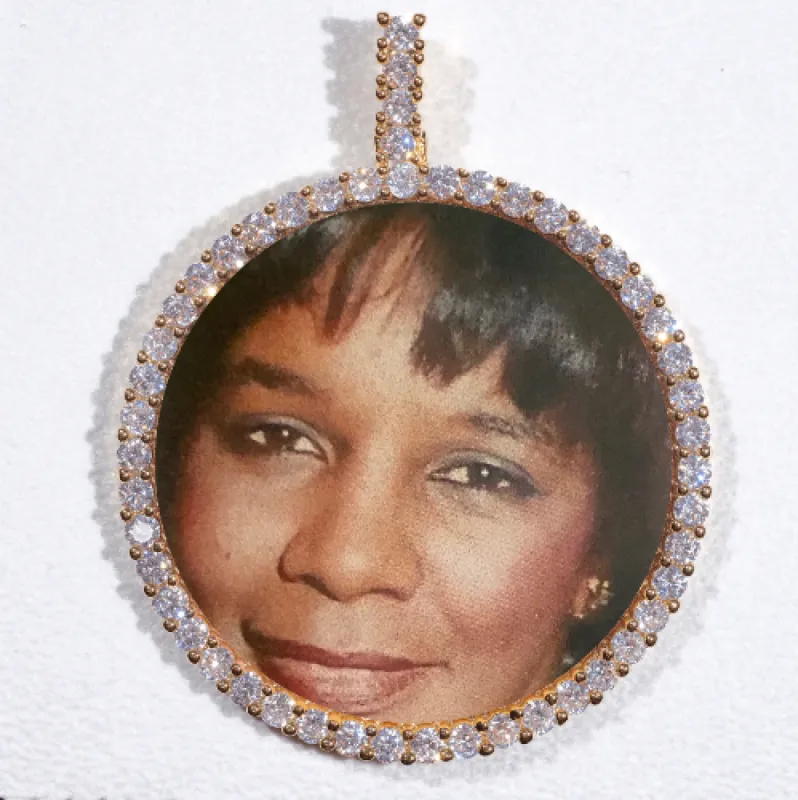 LARGE 3D CIRCLE CUSTOM PICTURE PENDANT sold by The GUU Shop