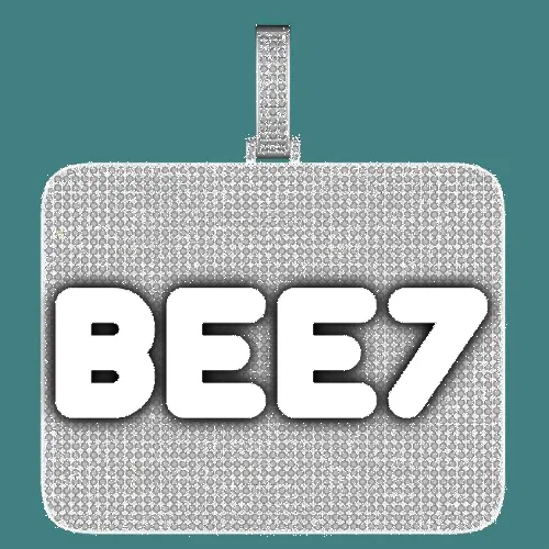 CUSTOM LETTER NECKLACE 3D BIG SQUARE sold by The GUU Shop