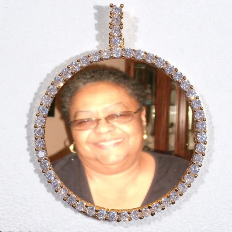 LARGE 3D CIRCLE CUSTOM PICTURE PENDANT sold by The GUU Shop