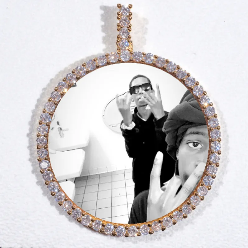 LARGE 3D CIRCLE CUSTOM PICTURE PENDANT sold by The GUU Shop