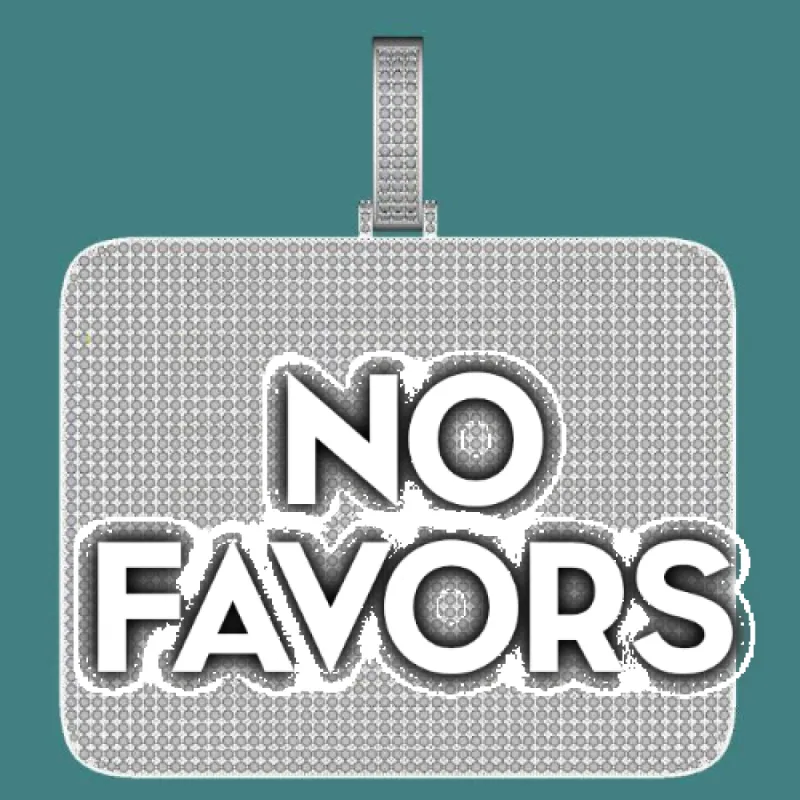 CUSTOM LETTER NECKLACE 3D BIG SQUARE sold by The GUU Shop