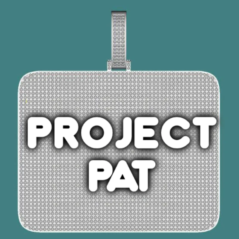 CUSTOM LETTER NECKLACE 3D BIG SQUARE sold by The GUU Shop