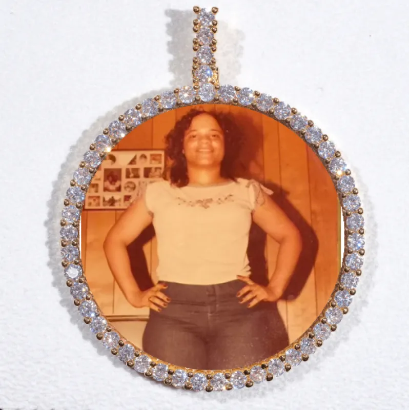 LARGE 3D CIRCLE CUSTOM PICTURE PENDANT sold by The GUU Shop