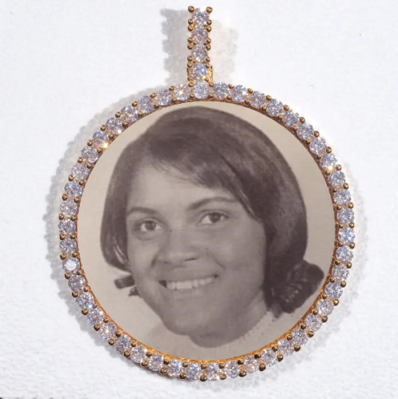 LARGE 3D CIRCLE CUSTOM PICTURE PENDANT sold by The GUU Shop