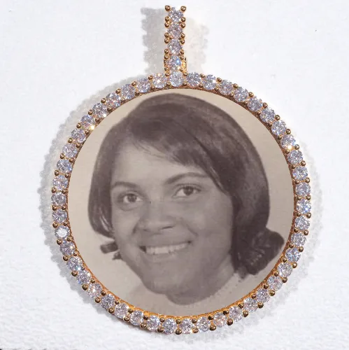 LARGE 3D CIRCLE CUSTOM PICTURE PENDANT sold by The GUU Shop