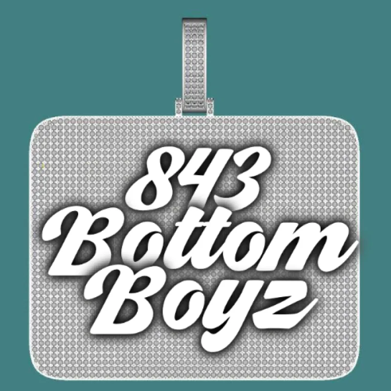 CUSTOM LETTER NECKLACE 3D BIG SQUARE sold by The GUU Shop