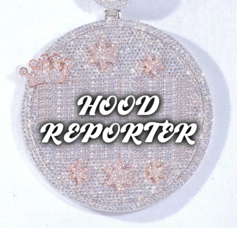 CUSTOM LETTER NECKLACE 3D BIG CROWN DISC made by The GUU Shop