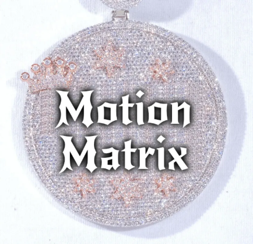 CUSTOM LETTER NECKLACE 3D BIG CROWN DISC sold by The GUU Shop