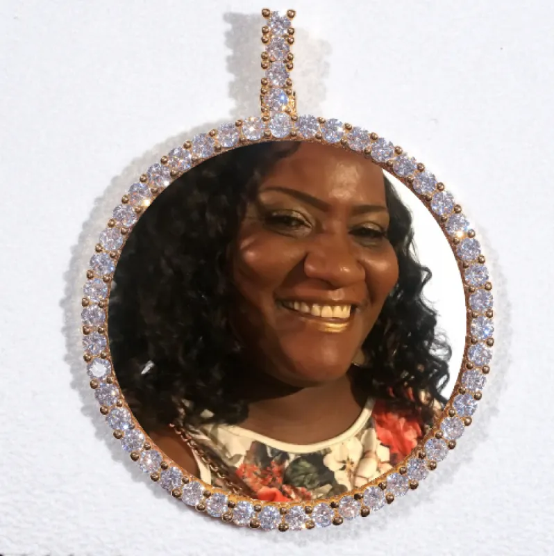 LARGE 3D CIRCLE CUSTOM PICTURE PENDANT sold by The GUU Shop