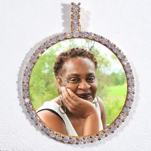 LARGE 3D CIRCLE CUSTOM PICTURE PENDANT sold by The GUU Shop
