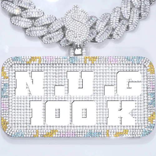 CUSTOM LETTER NECKLACE 3D COLORFUL SQUARE sold by The GUU Shop