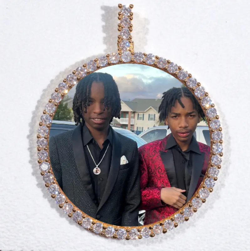 LARGE 3D CIRCLE CUSTOM PICTURE PENDANT sold by The GUU Shop