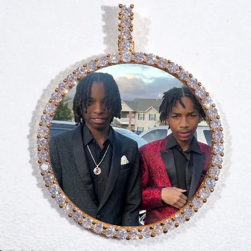 LARGE 3D CIRCLE CUSTOM PICTURE PENDANT sold by The GUU Shop